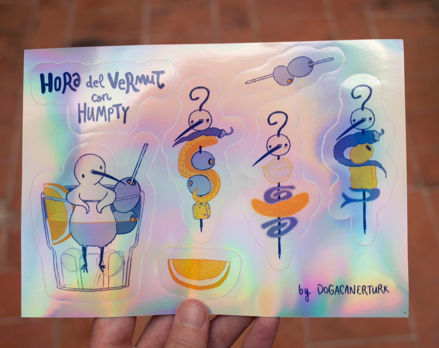 Custom Holographic Sticker Sheet