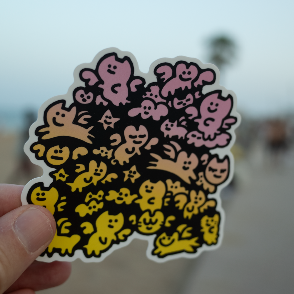 Custom White Glossy Vinyl Stickers