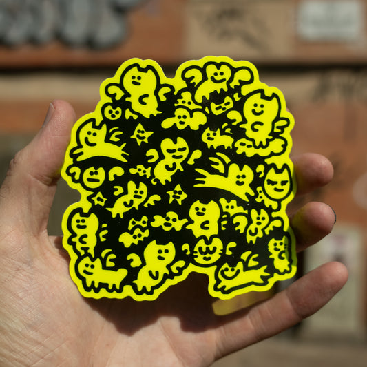 Custom Fluorescent Gloss Vinyl Stickers