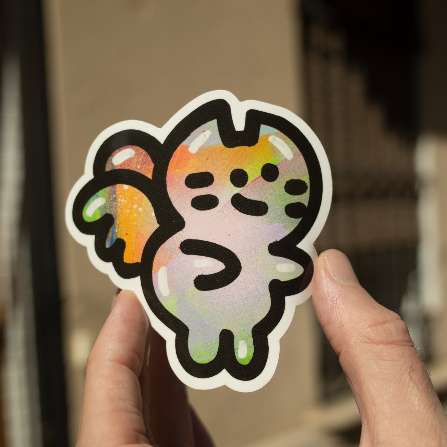 Custom White Matt Vinyl Stickers